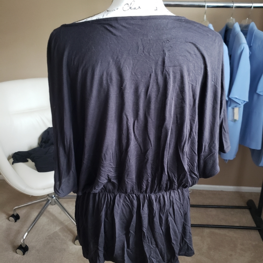 H&M XL Brand new black wrap blouse